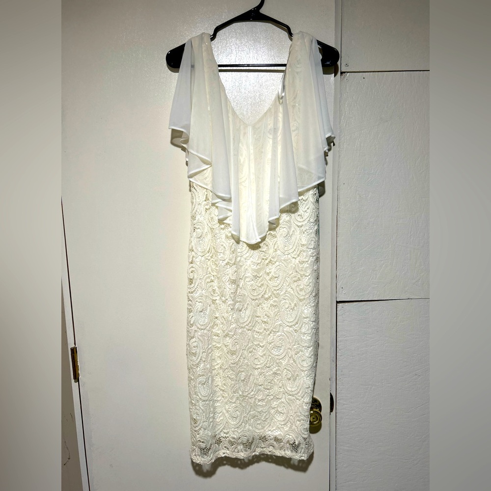 MARINA Elegant Cream Dress